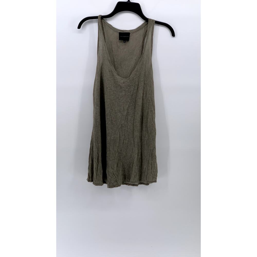HOTEL PARTICULIER Women's Brown Knit Scoop-Neck Sleeveless Casual Tank Top SZ XL